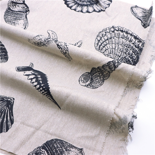 printed linen&cotton Linen fabric use for table cloth 50*150cm(19.7*59.1