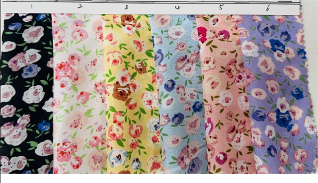 fflower print 100％ polyester fabric