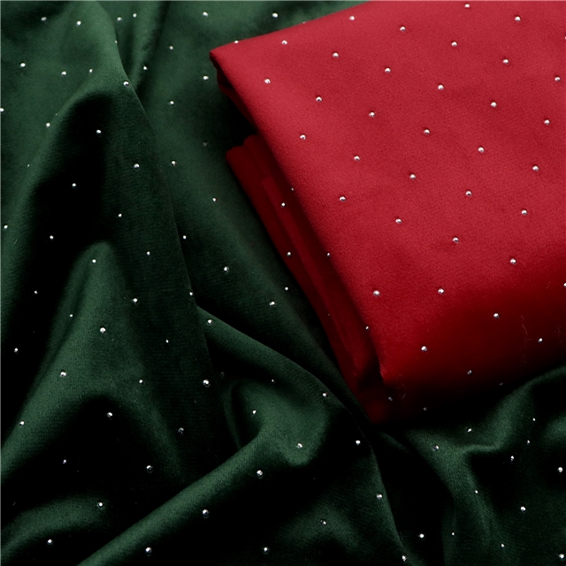 hot diamond velvet fabric
