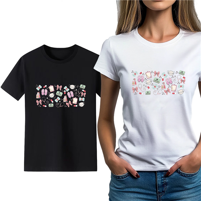 cotton Iron On Transfer Stickers and T-shirts