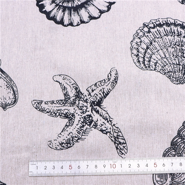 printed linen&cotton Linen fabric use for table cloth 50*150cm(19.7*59.1
