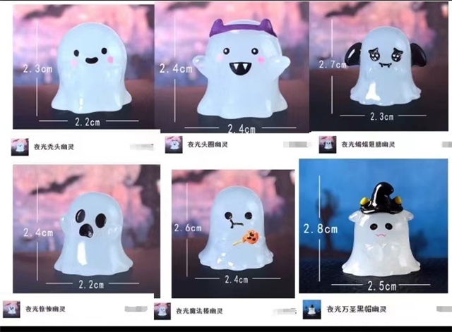 resin glow in the dark halloween micro landscape decoration