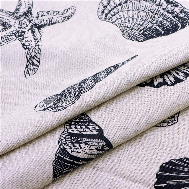 printed linen&cotton Linen fabric use for table cloth 50*150cm(19.7*59.1