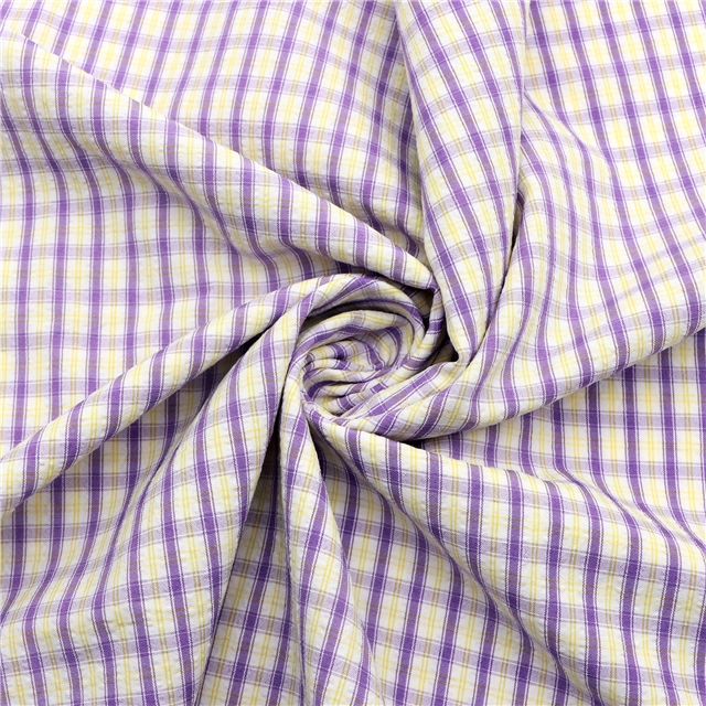 plaid yarn dyed fabric 