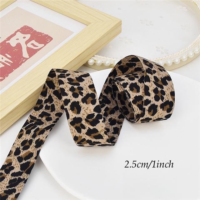 leopard print webbing 575#2.5cm(1