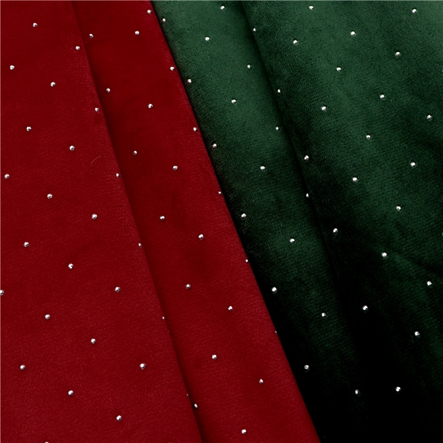 hot diamond velvet fabric