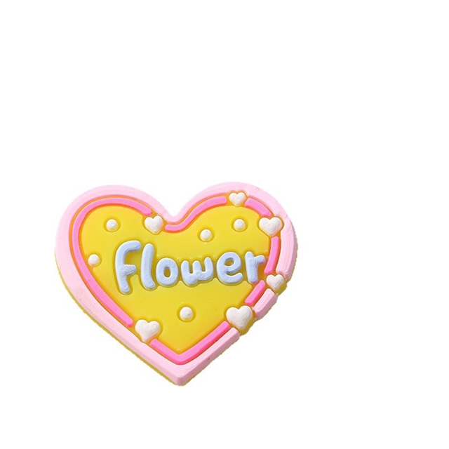 pvc heart pvc soft rubber accessories