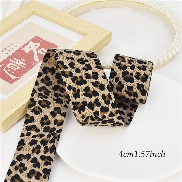 leopard print webbing 576#4cm(1.6