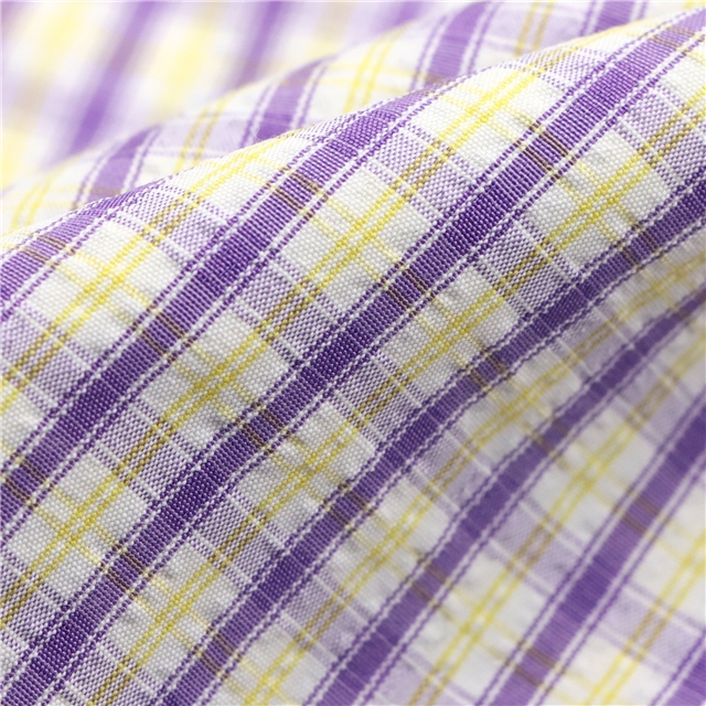 plaid yarn dyed fabric 