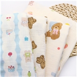 cartoon bear pure cotton double-layer gauze