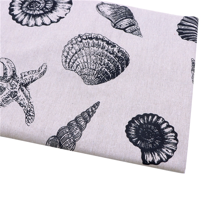 printed linen&cotton Linen fabric use for table cloth 50*150cm(19.7*59.1