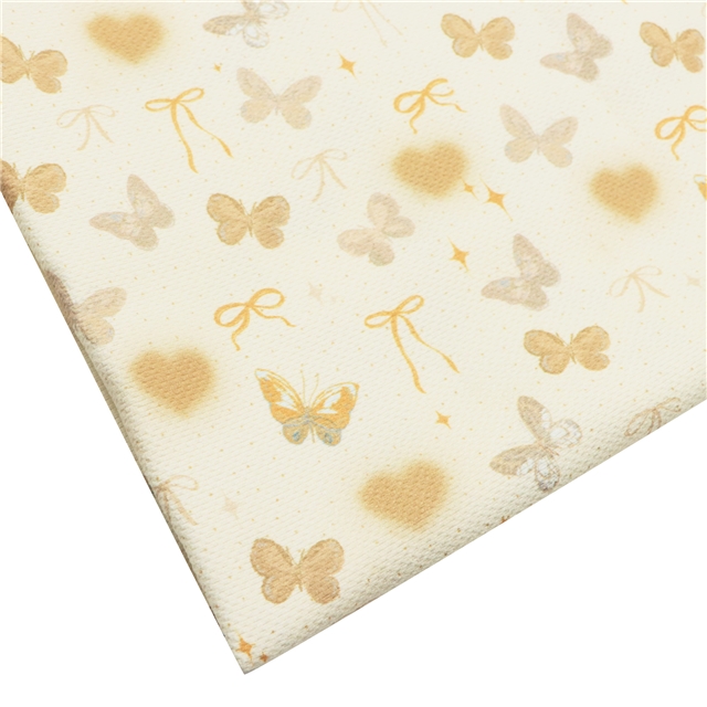 butterfly print polyester fabric