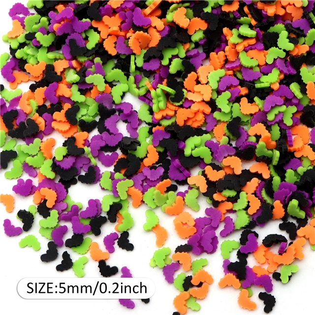 soft clay halloween bat soft clay four color mixing,5mm(0.2