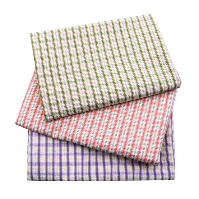 plaid yarn dyed fabric 