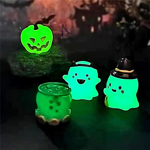 resin glow in the dark halloween micro landscape decoration