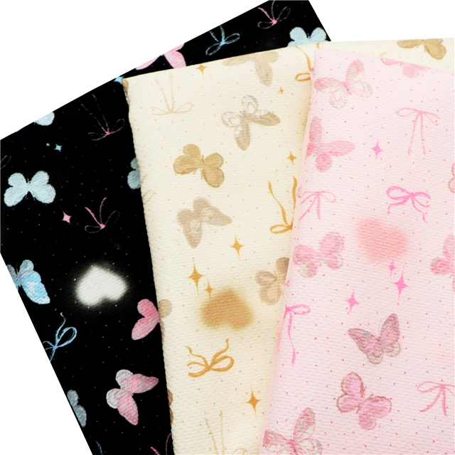 butterfly print polyester fabric