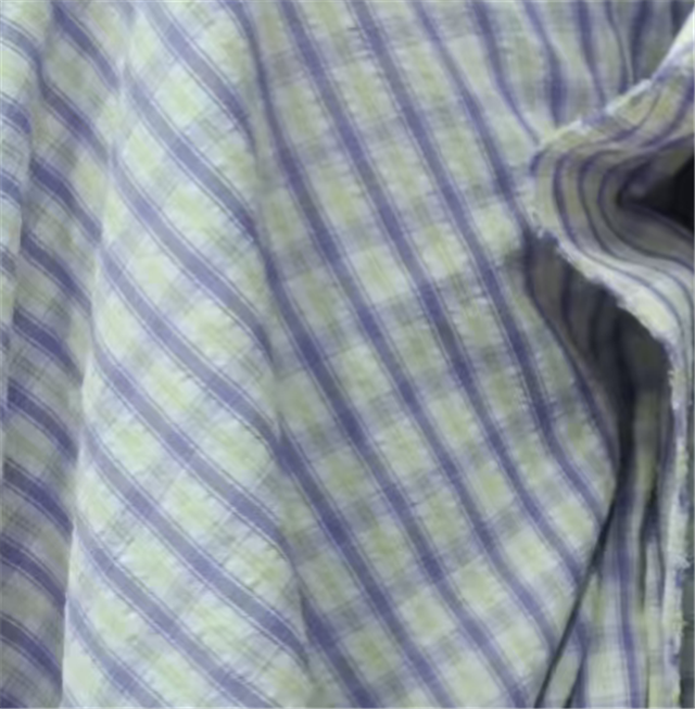 plaid yarn dyed fabric 