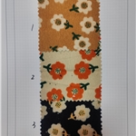 flower printed corduroy fabric