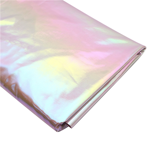 colorful laser iridescent elastic spandex fabric
