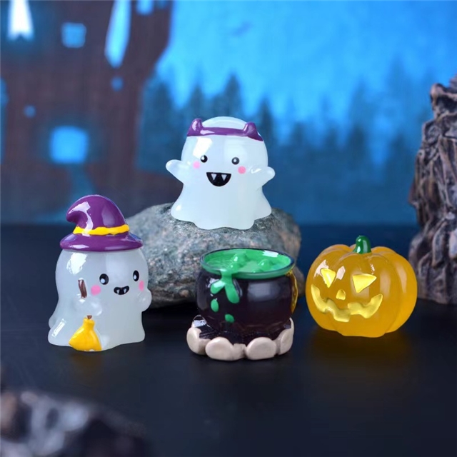 resin glow in the dark halloween micro landscape decoration