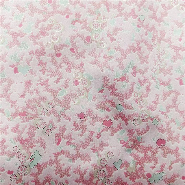 2 ways hot stamping leaves suede Fabric