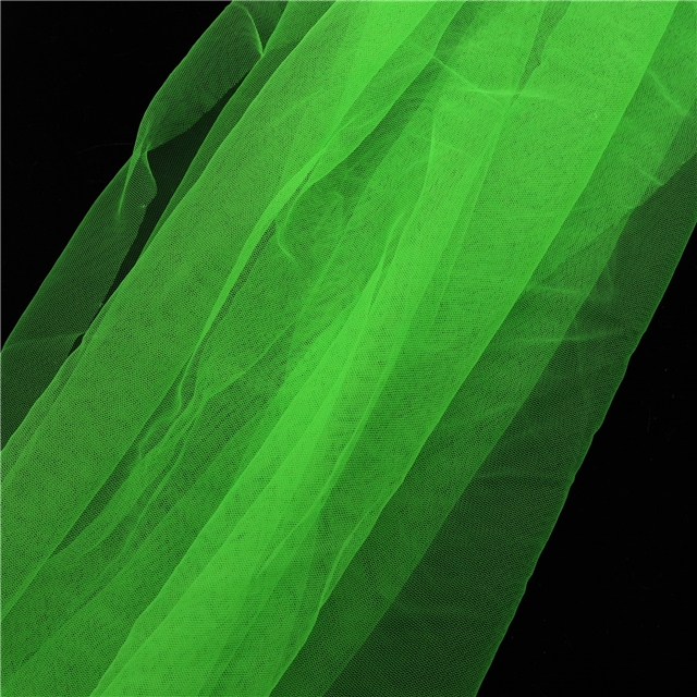 plain nylon american mesh soft yarn fabric green,50*160cm(19.7*63