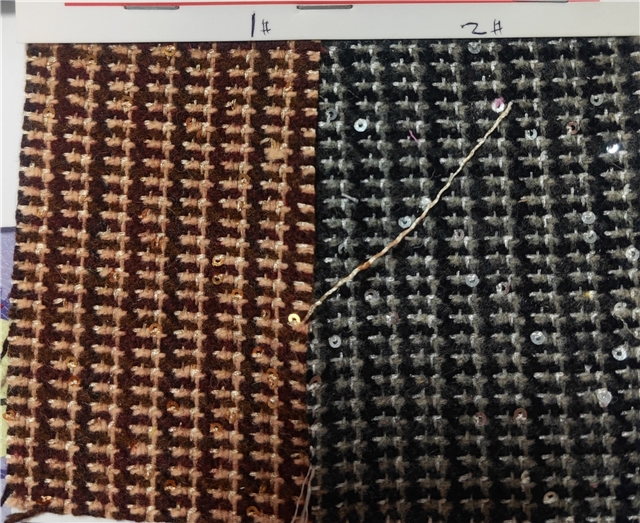 round sequin woolen woven small fragrant fabric