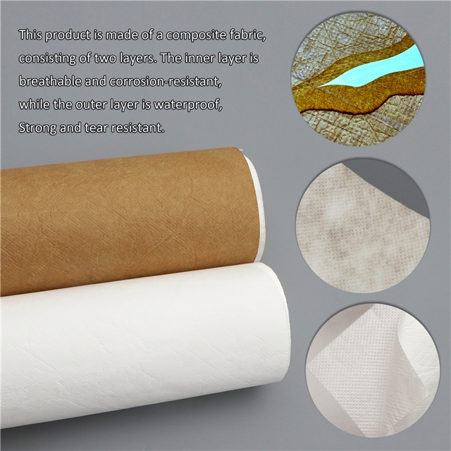 Washed and kneaded composite non-woven fabric tear resistant DuPont paper