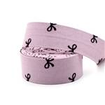 bow series fabric cut to stripe, pink,3cm