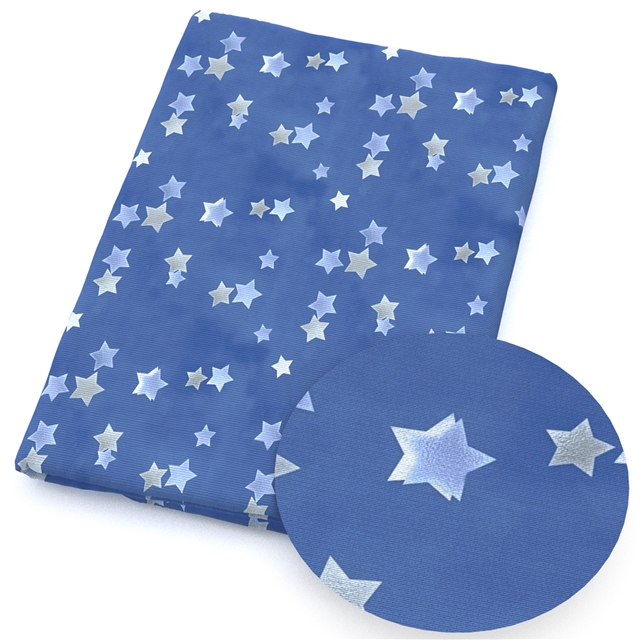 polyester cotton geometric starry sky series polyester cotton fabric set (5 pcs/set)