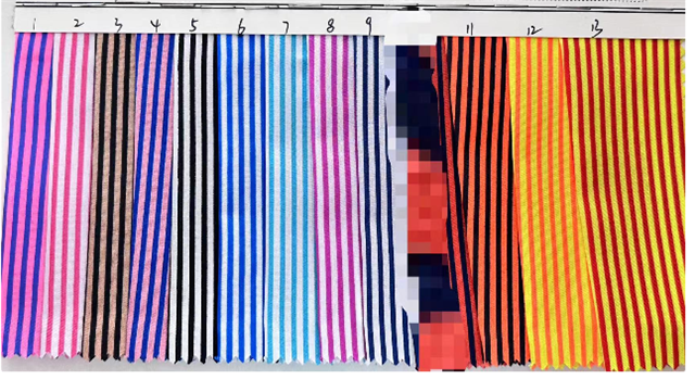 stripe 100％ polyester fabric