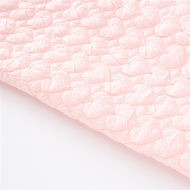 bubble sequins heart quilting embroidery ultrasonic clip cotton fabric