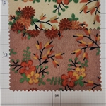 flower printed corduroy fabric