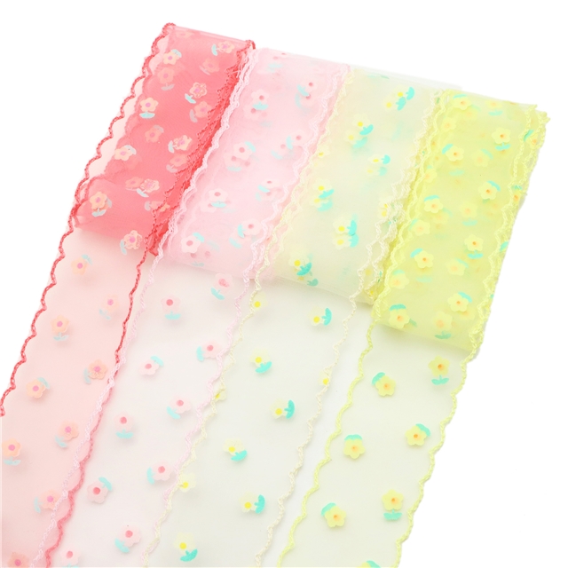 single sided printed mesh moon ribbon pink,38mm(1-1/2