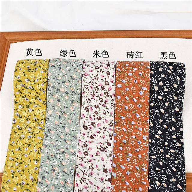 small floral printed ribbon