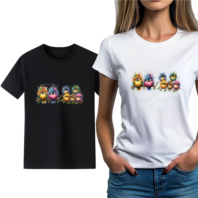 cotton Iron On Transfer Stickers and T-shirts