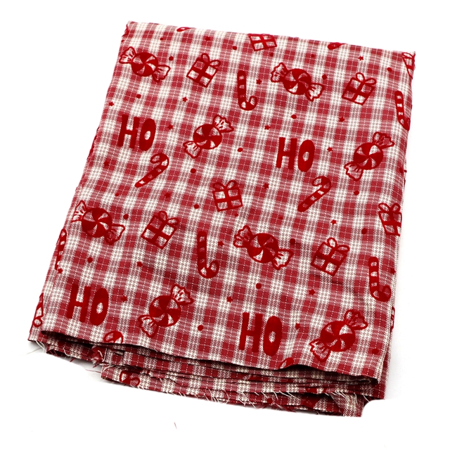 velvet christmas candy gift polyester yarn dyed fabric