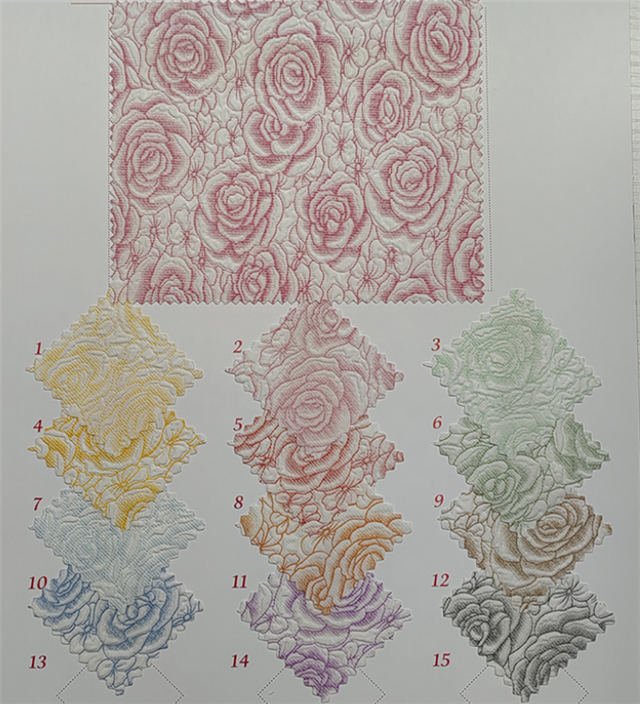 3d relief embossed fabric