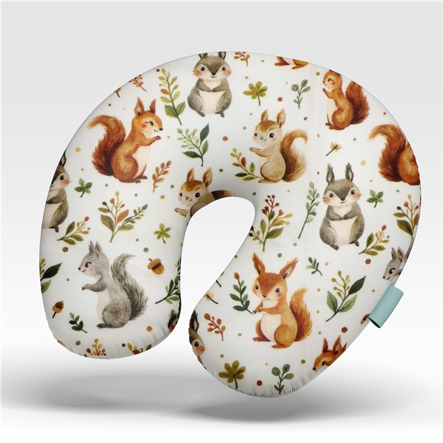 cotton Cartoon squirrel cotton double-layer yarn digital printing fabric
