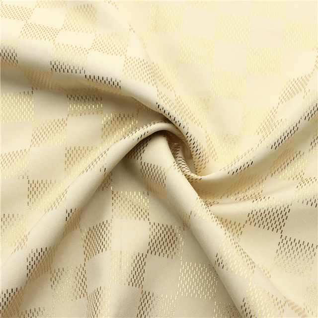 hot stamping checkered fabric 2#beige,50*145cm(19.7*57.1