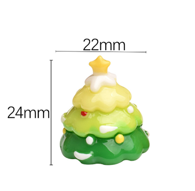resin gradient christmas tree 3d resin ornament