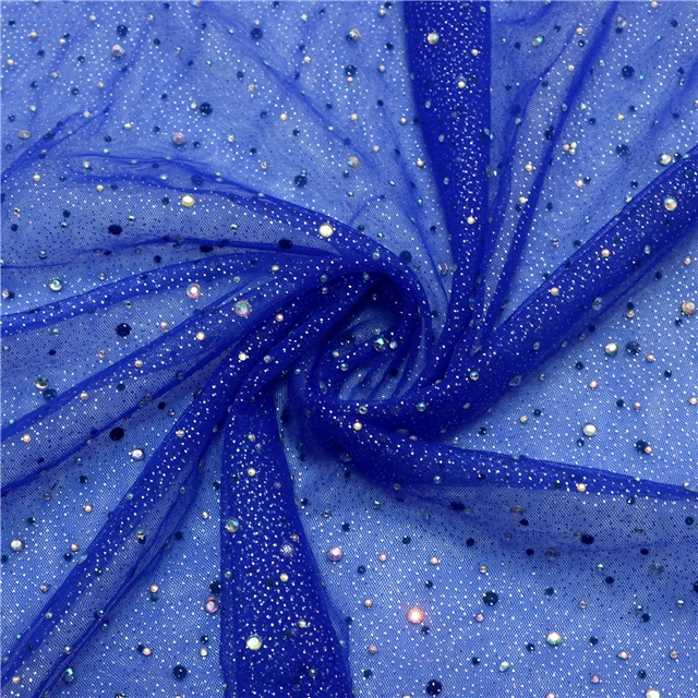 hotfix rhinestone crystals glitter mesh gauze 