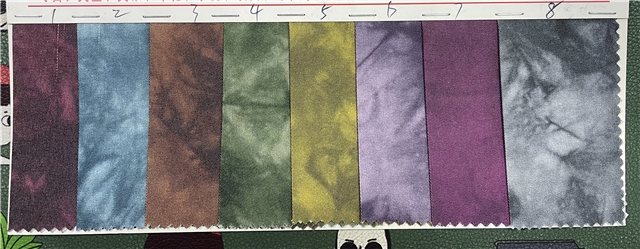 Solid Color Tie Dye Polyester Fabric