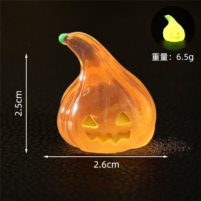 resin glow in the dark halloween pumpkin micro landscape decoration