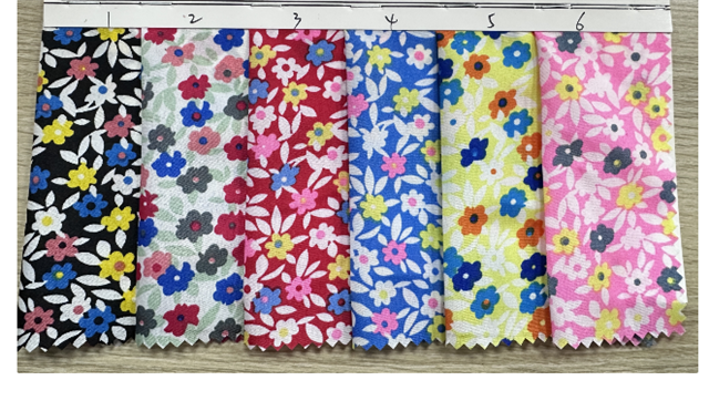 flower print 100％ polyester fabric