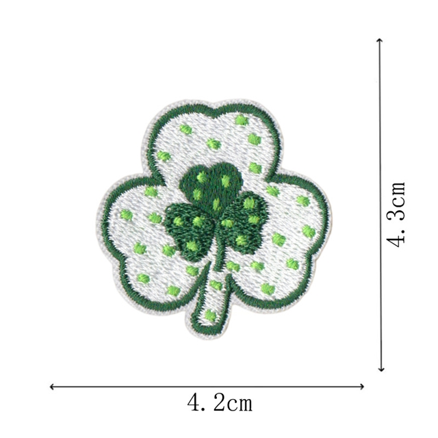 back with glue polyester and cotton st. patrick