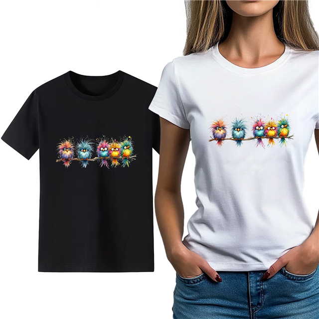 cotton Iron On Transfer Stickers and T-shirts