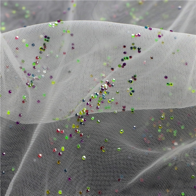 multicolour meteor plastic drill diamond mesh fabric