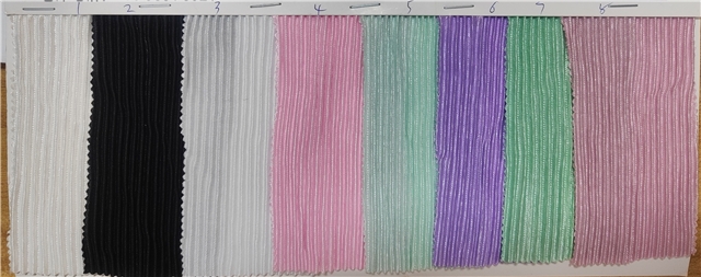 2 ways plain pleated knit fabric
