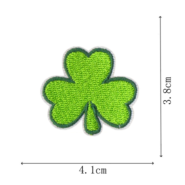 back with glue polyester and cotton st. patrick